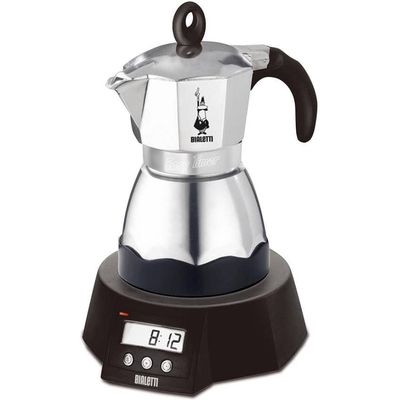 Bialetti macchina per caffè espresso moka timer argento nero 3 tazze Bild 5