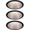 Paulmann Recessed spotlight Cole Coin 3-Stepdim Set, 18W,2700K,Black/Silver