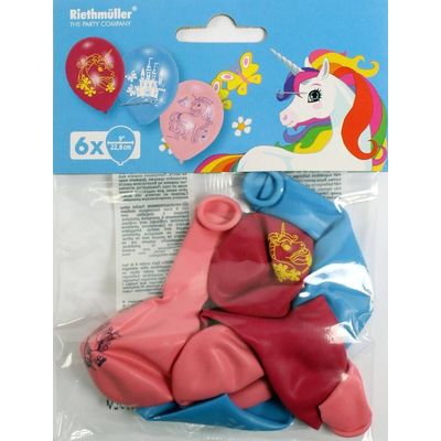 Amscan 6 balloons unicorn 22.8cm Bild 7