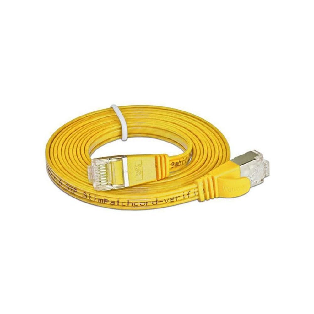 SLIM câble patch Cat 6, STP, 0.15 m, jaune Bild 1