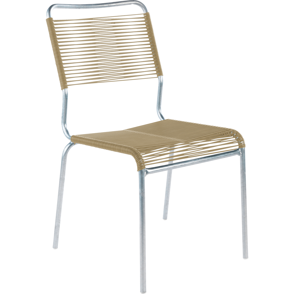 Schaffner Chaise spaghetti Rigi sans accoudoirs - Galvanisée à chaud - Marron pastel Bild 1