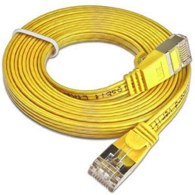 SLIM Cavo patch Cat 6, STP, 10 m, giallo Bild 3