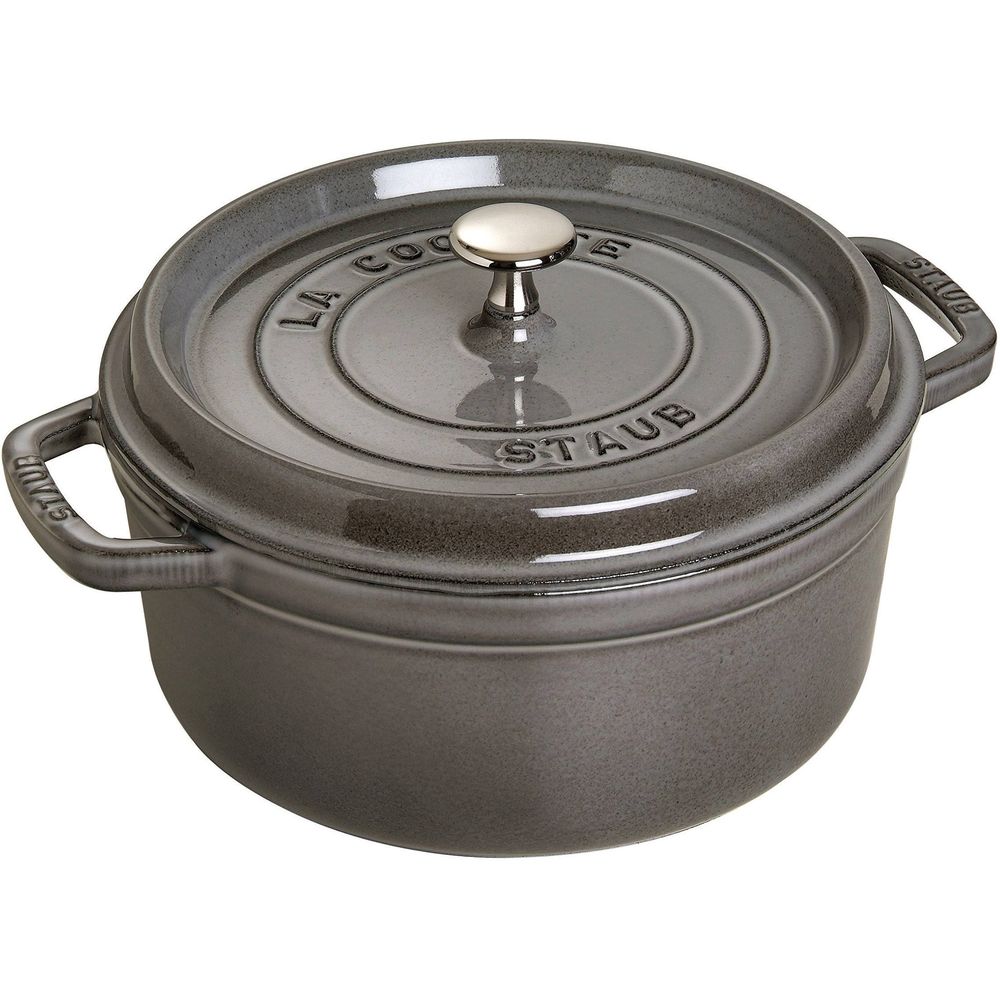 Staub Topf rund grau 0.4 lt., 12cm Bild 1