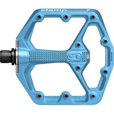 Crankbrothers Timbro a pedale 7 piccolo blu elettrico