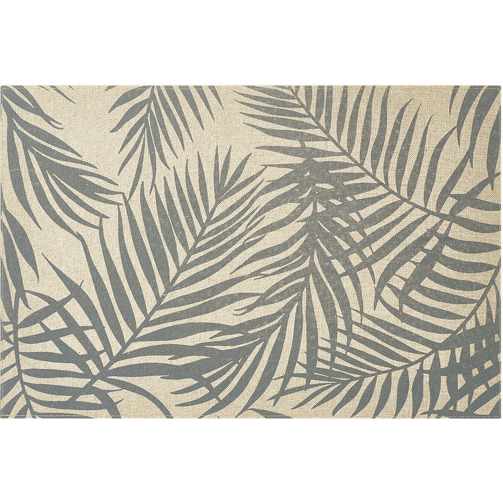 Zeller Present Placemat palm polylinen gray 45x30cm Bild 1