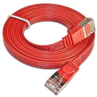 SLIM cavo patch Cat 6, STP, 0,1 m, rosso Bild 2