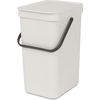 Brabantia Pattumiera Sort&amp;Go grigio chiaro 12 litri