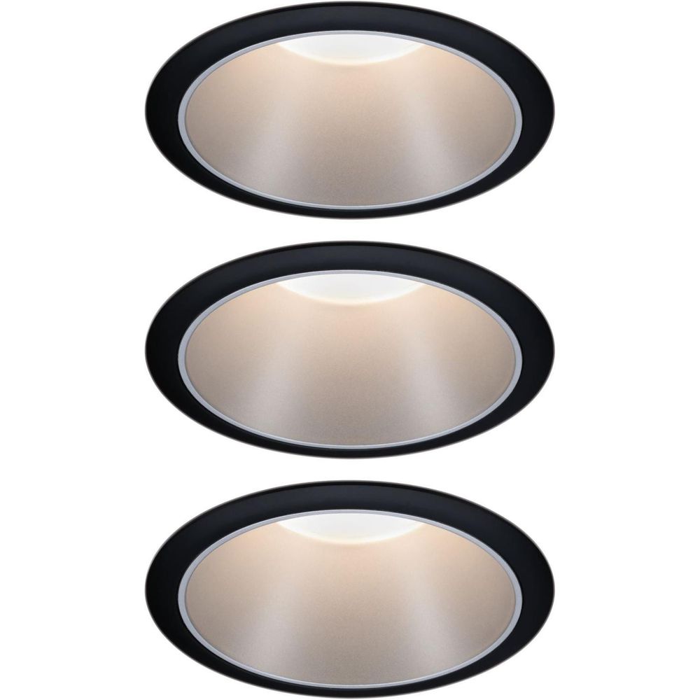 Paulmann Recessed spotlight Cole Coin 3-Stepdim Set, 18W,2700K,Black/Silver Bild 1