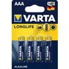 Varta Batterie Longlife 4xAAA LR03, Micro thumb 2