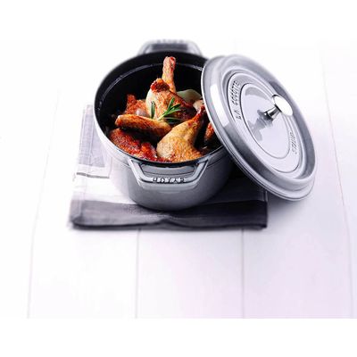 Staub Topf oval grau 0.6 lt., 15cm Bild 5