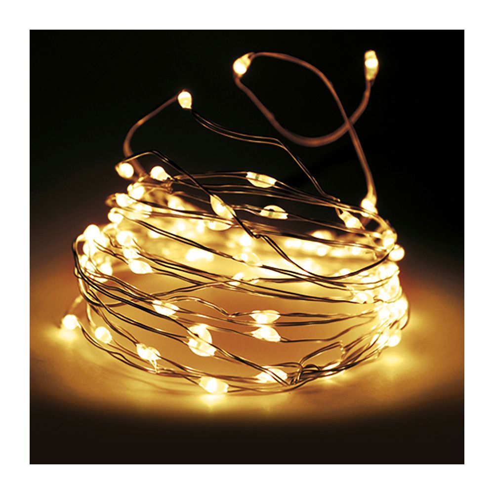 FS-STAR FS STAR Silver wire light chain 40LED with timer Bild 1