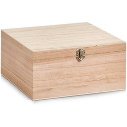 Zeller Present Box Holz mit Deckel 26x26x12,5cm