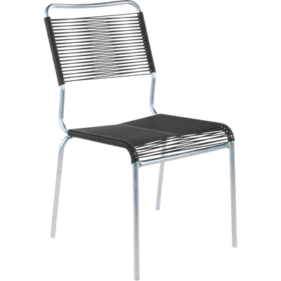 Schaffner Chaise spaghetti Rigi sans accoudoirs - Galvanisée à chaud - Anthracite