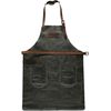 Feuermeister Tablier Grill en cuir antique, anthracite, taille 3