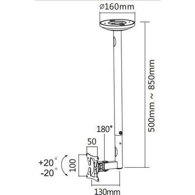 Newstar Ceiling mount FPMA-C050 Bild 2