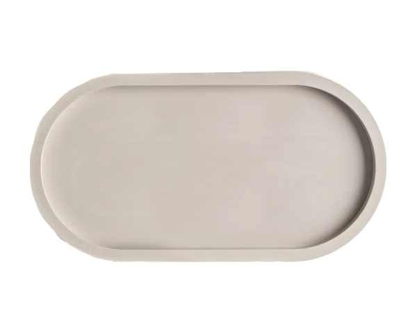 Nordesign Vassoio decorativo in cemento grigio chiaro 18x9,5x1,7 cm -  acquista su