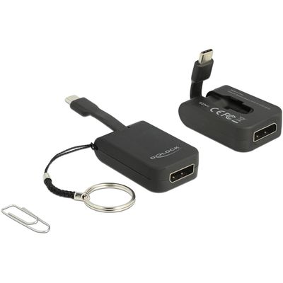 Delock adapter usb type-c - displayport 4k, mit schlüsselanhänger Bild 2