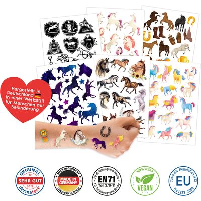 Buy 25 Pcs Unicorn Temporary Tattoos, Waterproof Rainbow Cartoon Colorful  Stickers Fake Tattoo for Kids Children Girls Boys Birthday Party, Party  Decoration Supplies Favors, Summer Vacation Fun, Gift Online at  desertcartINDIA