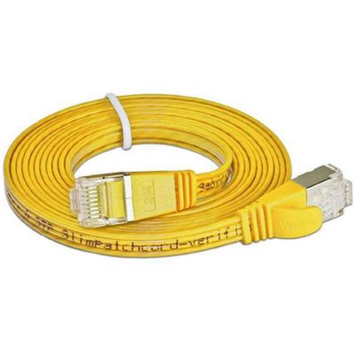 SLIM patchkabel  Cat 6, STP, 20 m, Gelb