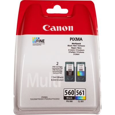 Canon Tinte PG-560 + CL-561 / 3713C006 BK, Color