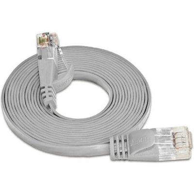 SLIM patchkabel Cat 6, UTP, 0.1 m, Grau