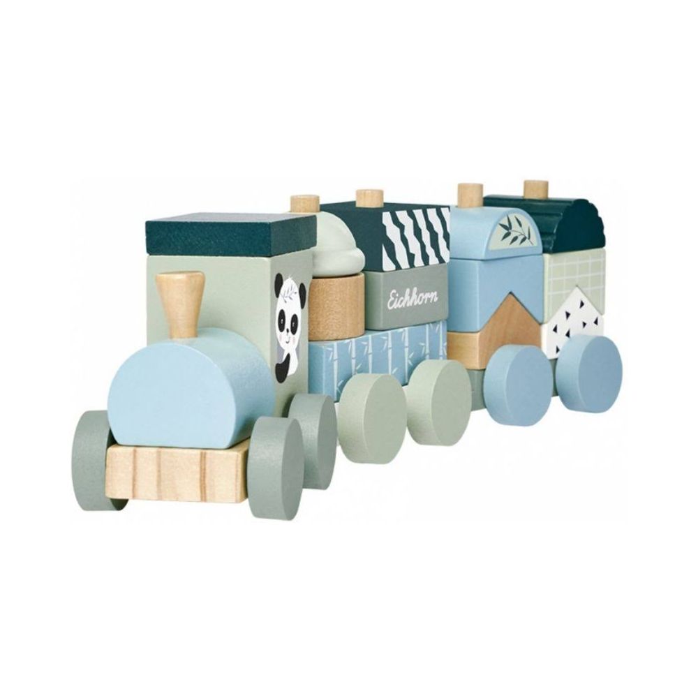 Eichhorn Train en bois enfant 16 pièces