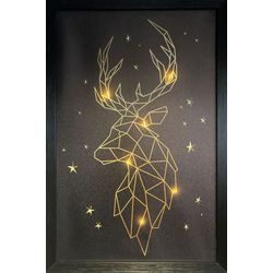 Dameco LED picture deer head