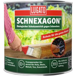 Lugato Schnexagon 375ml, transparent, für Holz, Ton, Stein, Metall Schutzanstrich gegen Schnecken