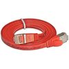 SLIM câble patch Cat 6, STP, 0.1 m, rouge