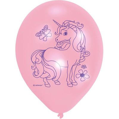 Amscan 6 balloons unicorn 22.8cm Bild 4