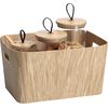 Zeller Present Storage box Wood Cardboard 24x35x18cm thumb 1