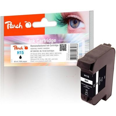 Peach Ink HP No. 15 (C6615D) Black Bild 2