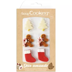 Scrap Cooking Décor en massepain Noël mélangé 33g