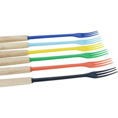 Kadastar Cheese fondue forks Protect Wood Colors 6 persons Bild 2