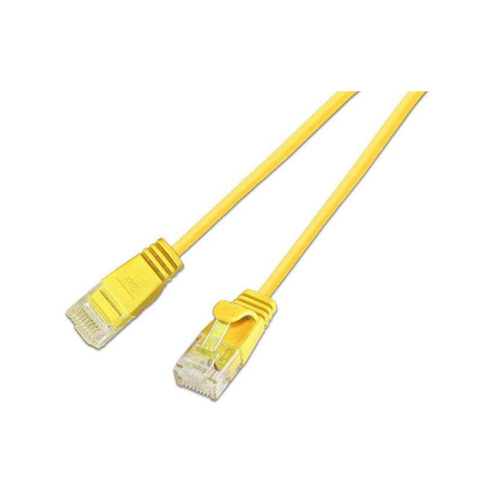 SLIM câble patch Cat 6, UTP, 0.15 m, jaune Bild 1