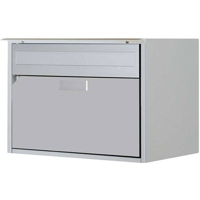 Huber Letterbox Alu400 white aluminum RAL 9006