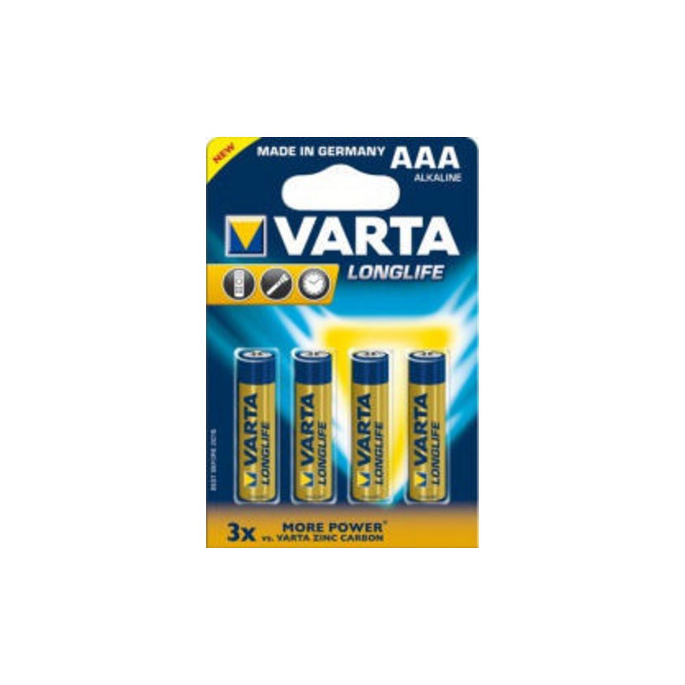 Varta Batterie Longlife 4xAAA LR03, Micro Bild 1