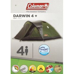 Coleman Darwin 4 Plus Personen Outdoor Zelt grün