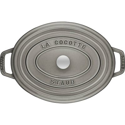 Staub Topf oval grau 0.6 lt., 15cm Bild 2