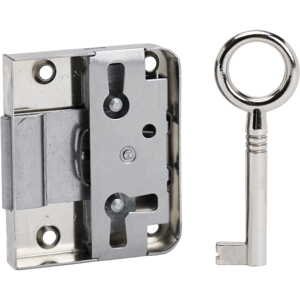 Junie Locker key Steel verni. right and left backset 30 mm Bild 1