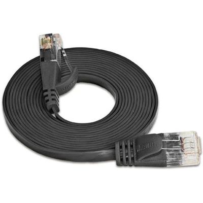 SLIM patchkabel Cat 6, UTP, 2 m, Schwarz