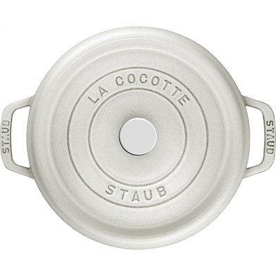 Staub Topf rund weiss truffle 2.6 lt., 22 cm Bild 3