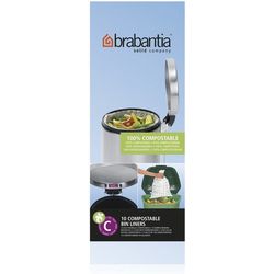 Brabantia Kehrrichtsack Perfect Fit Compostable 10 - 12l 10 pezzi.