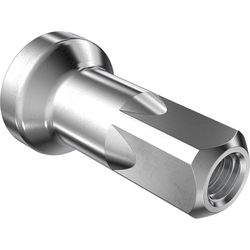 DT Swiss Hidden Nippel Aluminium PL 2.0/12mm, silber, 100 Stk.