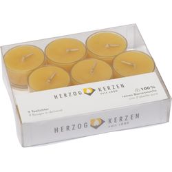 Herzog Kerzen Tealights Ø 4 cm 9 pezzi, cera d&#39;api