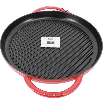 Pan Staub Cast Iron Grill round 30 cm, Cherry 40511-525-0 for sale