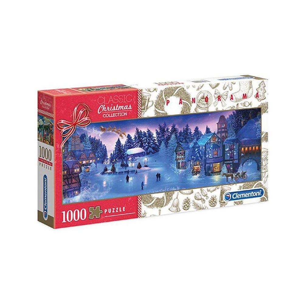 Clementoni Panorama Puzzle di Natale 1000 pezzi - Ora su