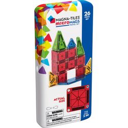 Magna-Tiles ® microMAGS Set da viaggio da 26 pezzi