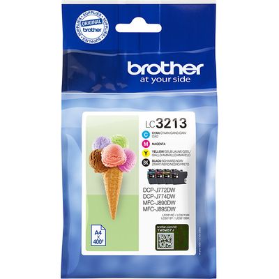 Brother Tintenset LC-3213VAL Black Cyan Magenta Yellow Bild 3