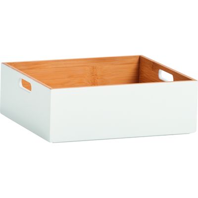 Zeller Present Storage box Bamboo white 30x27x10.5cm Bild 8